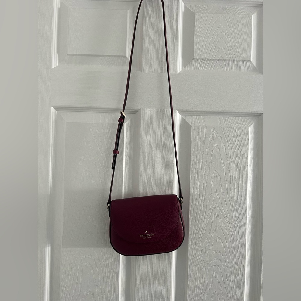 Kate spade burgundy crossbody bag